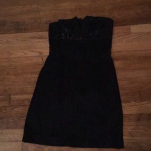 Black dress sparkly top. Beautiful dress.